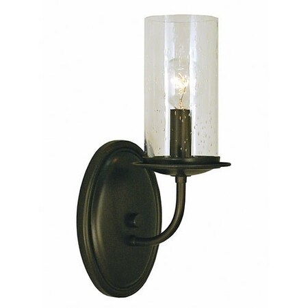 1-Light Matte Bronze Compass Sconce